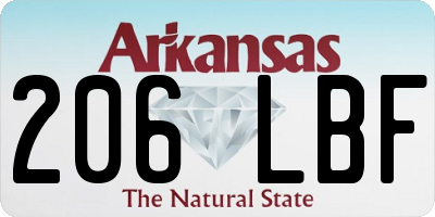 AR license plate 206LBF