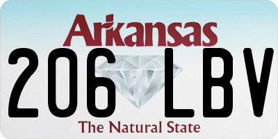 AR license plate 206LBV