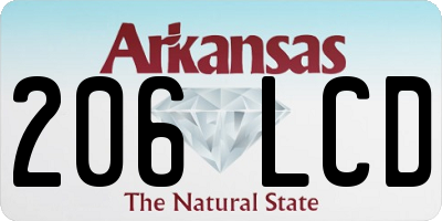 AR license plate 206LCD