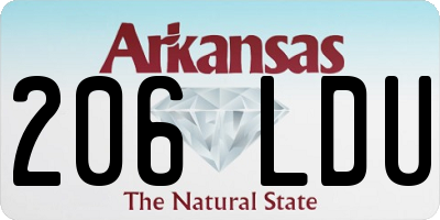 AR license plate 206LDU