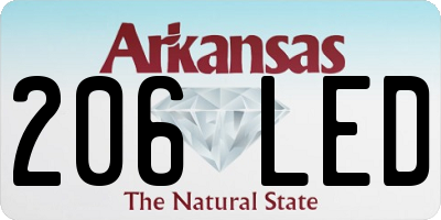 AR license plate 206LED