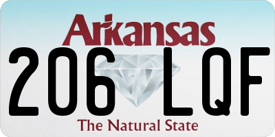 AR license plate 206LQF