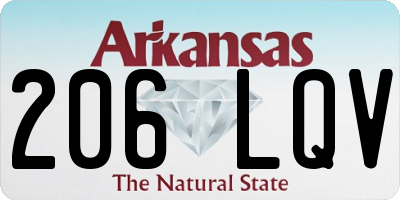 AR license plate 206LQV