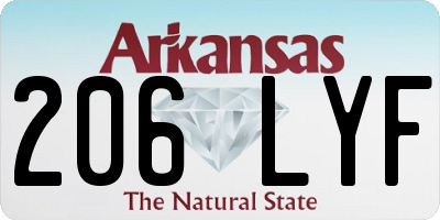 AR license plate 206LYF