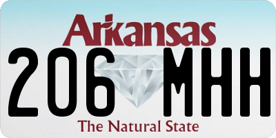 AR license plate 206MHH