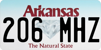 AR license plate 206MHZ