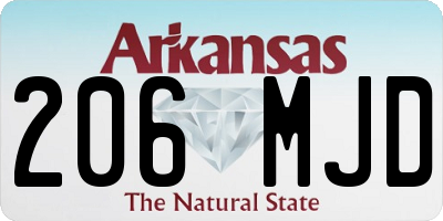 AR license plate 206MJD