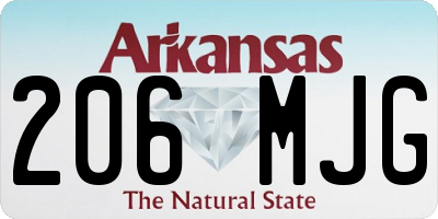 AR license plate 206MJG