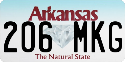 AR license plate 206MKG