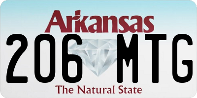 AR license plate 206MTG