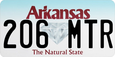 AR license plate 206MTR