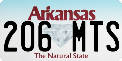 AR license plate 206MTS