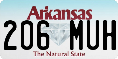 AR license plate 206MUH