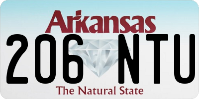 AR license plate 206NTU