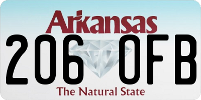 AR license plate 206OFB
