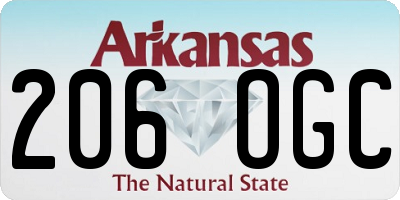 AR license plate 206OGC