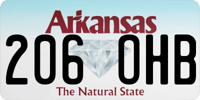 AR license plate 206OHB