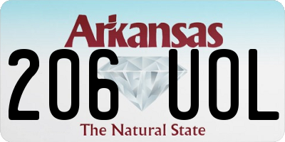 AR license plate 206UOL