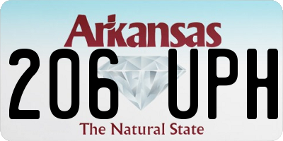 AR license plate 206UPH