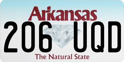AR license plate 206UQD