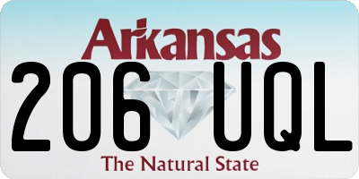 AR license plate 206UQL