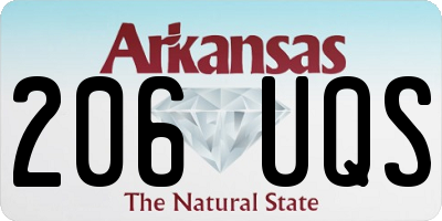 AR license plate 206UQS