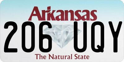 AR license plate 206UQY