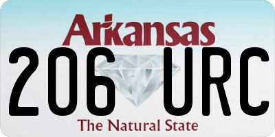 AR license plate 206URC