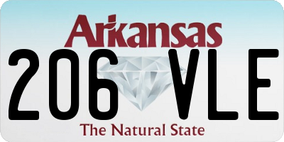 AR license plate 206VLE