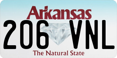 AR license plate 206VNL