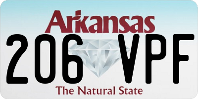 AR license plate 206VPF