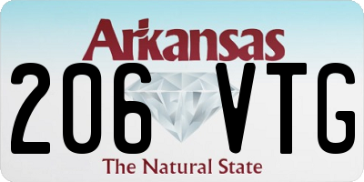 AR license plate 206VTG