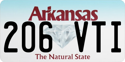 AR license plate 206VTI