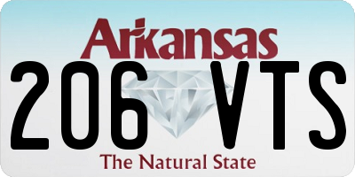 AR license plate 206VTS