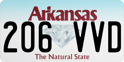 AR license plate 206VVD
