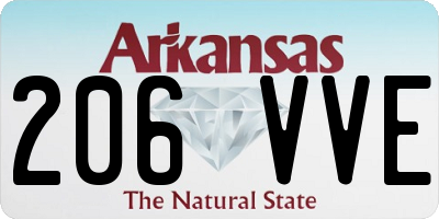 AR license plate 206VVE