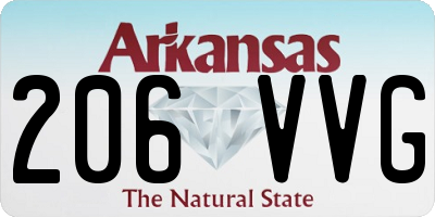 AR license plate 206VVG