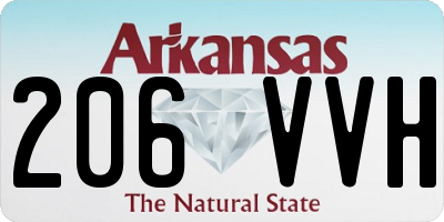 AR license plate 206VVH