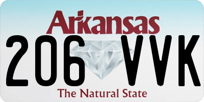 AR license plate 206VVK