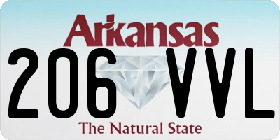 AR license plate 206VVL
