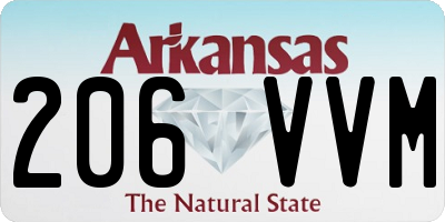 AR license plate 206VVM