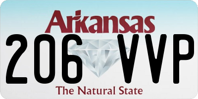 AR license plate 206VVP