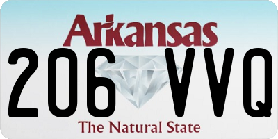 AR license plate 206VVQ