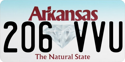 AR license plate 206VVU