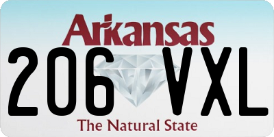 AR license plate 206VXL