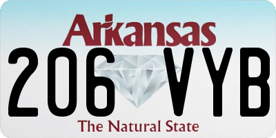 AR license plate 206VYB