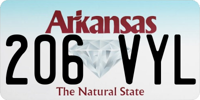 AR license plate 206VYL