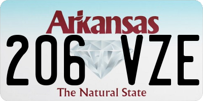 AR license plate 206VZE