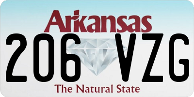 AR license plate 206VZG