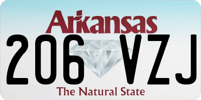 AR license plate 206VZJ